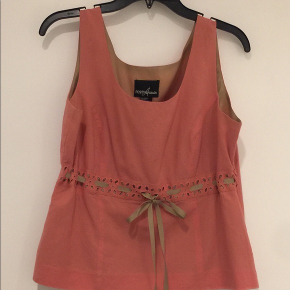 Positive Attitude size 12 cute unique tank top - Picture 3 of 4